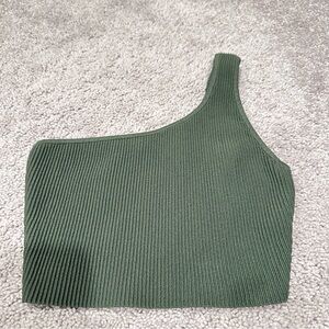 Aritzia one-shoulder cropped tank